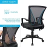 Превью Mid Back Swivel Office Chair with Lumbar Support and Armrest — Smart Chairs, Furmax