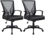 Превью Mid Back Swivel Office Chair with Lumbar Support and Armrest — Smart Chairs, Furmax