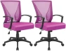 Превью Mid Back Swivel Office Chair with Lumbar Support and Armrest — Smart Chairs, Furmax