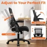 Превью Office Desk Gaming Chair Computer High Back Mesh Seat with Rolling Wheels Ergonomic Adjustable Comfy Flip-up Armrests... — Smart Chairs, NEO CHAIR