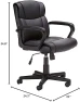 Превью Office Task Chair with Adjustable Height, 360° Swivel, Padded Armrests, Mid-Back, Rolling — Smart Chairs, Amazon Basics