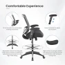 Превью 400lbs Mid Back Mesh Ergonomic Drafting Chair for Standing Desk Office Wide Chair with Built-in Lumbar Support, Big... — Smart Chairs, BOLISS