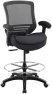 Превью 400lbs Mid Back Mesh Ergonomic Drafting Chair for Standing Desk Office Wide Chair with Built-in Lumbar Support, Big... — Smart Chairs, BOLISS