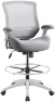 Превью 400lbs Mid Back Mesh Ergonomic Drafting Chair for Standing Desk Office Wide Chair with Built-in Lumbar Support, Big... — Smart Chairs, BOLISS