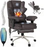 Превью 7-Point Massage Office Chair with Heated Desk, Ergonomic Executive Chair with Footrest, Adjustable Armrest — Massage Chairs, Mvpipi
