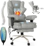 Превью 7-Point Massage Office Chair with Heated Desk, Ergonomic Executive Chair with Footrest, Adjustable Armrest — Massage Chairs, Mvpipi