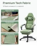 Превью Breathable Fabric Gaming Chair with Gel Pad and Footrest — Smart Chairs, Dowinx