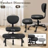 Превью Ergonomic Cross Legged Office Chair with Wheels — Smart Chairs, AtHope