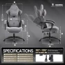 Превью Fabric Gaming Chair with Heated Massage Lumbar Support — Massage Chairs, Dowinx