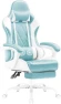 Превью Gaming Chair with Footrest and Massage Lumbar Support — Smart Chairs, Shahoo