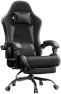 Превью Gaming Chair with Footrest, Ergonomic Leather Mesh Chair, Massage Lumbar Support — Smart Chairs, Dowinx