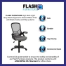 Превью High-Back Swivel Office Chair with Adjustable Lumbar Support and Seat Height, Ergonomic Mesh Desk Chair with Flip-Up... — Smart Chairs, Flash Furniture