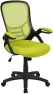 Превью High-Back Swivel Office Chair with Adjustable Lumbar Support and Seat Height, Ergonomic Mesh Desk Chair with Flip-Up... — Smart Chairs, Flash Furniture