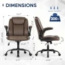 Превью Leather Office Chair with Adjustable Lumbar Support — Smart Chairs, MALOL