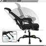 Превью Mesh Ergonomic Office Chair with Footrest — Smart Chairs, Qulomvs