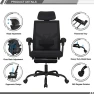 Превью Mesh Ergonomic Office Chair with Footrest — Smart Chairs, Qulomvs