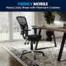Превью Mid-Back Swivel Desk Chair with Wheels, Mesh Back, Padded Seat, and Armrests — Smart Chairs, Flash Furniture