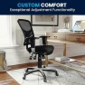 Превью Mid-Back Swivel Desk Chair with Wheels, Mesh Back, Padded Seat, and Armrests — Smart Chairs, Flash Furniture