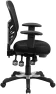 Превью Mid-Back Swivel Desk Chair with Wheels, Mesh Back, Padded Seat, and Armrests — Smart Chairs, Flash Furniture