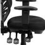 Превью Mid-Back Swivel Desk Chair with Wheels, Mesh Back, Padded Seat, and Armrests — Smart Chairs, Flash Furniture