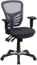 Превью Mid-Back Swivel Desk Chair with Wheels, Mesh Back, Padded Seat, and Armrests — Smart Chairs, Flash Furniture