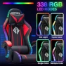 Превью RGB Gaming Chair with Bluetooth Speakers and LED Lights — Smart Chairs, VANSPACE