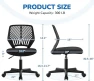 Превью Student Desk Chair, Low-Back Armless Study Chair with Lumbar Support, Adjustable Swivel Office Chair — Smart Chairs, Yaheetech