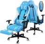 Превью 7-Point Massage Gaming Chair with Footrest — Smart Chairs, Douxlife
