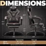 Превью Fabric Gaming Chair with Footrest — Smart Chairs, Dowinx