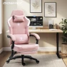 Превью Fabric Gaming Chair with Pocket Spring Cushion, Massage Lumbar Support and Footrest — Smart Chairs, Dowinx