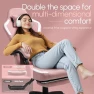 Превью Fabric Gaming Chair with Pocket Spring Cushion, Massage Lumbar Support and Footrest — Smart Chairs, Dowinx