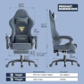 Превью Gaming Chair Racing with Footrest and Massage Lumbar Cushion — Massage Chairs, Generic