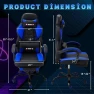 Превью Gaming Chair with Footrest — Massage Chairs, ECOTOUGE