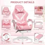 Превью Gaming Chair with Massage Ergonomic Computer Chair with Footrest and Lumbar Support Reclining PC Game Chair — Massage Chairs, VANSPACE
