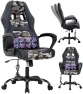 Превью Gaming Chair With Massager, Ergonomic Office Video Gaming Computer Leather Desk Racing, Comfy Massage Silla Gamer for... — Smart Chairs, Capacmkseh