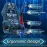 Превью Gaming Chair With Massager, Ergonomic Office Video Gaming Computer Leather Desk Racing, Comfy Massage Silla Gamer for... — Smart Chairs, Capacmkseh