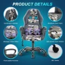 Превью Gaming Chair With Massager, Ergonomic Office Video Gaming Computer Leather Desk Racing, Comfy Massage Silla Gamer for... — Smart Chairs, Capacmkseh