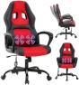 Превью Gaming Chair With Massager, Ergonomic Office Video Gaming Computer Leather Desk Racing, Comfy Massage Silla Gamer for... — Smart Chairs, Capacmkseh