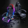 Превью Gaming Chair with Speakers, RGB LED Lights, Ergonomic Chair with Footrest, Linkage Armrest — Smart Chairs, GTPLAYER