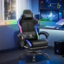 Превью Gaming Chair with Speakers, RGB LED Lights, Ergonomic Chair with Footrest, Linkage Armrest — Smart Chairs, GTPLAYER