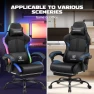 Превью Gaming Chair with Speakers, RGB LED Lights, Ergonomic Chair with Footrest, Linkage Armrest — Smart Chairs, GTPLAYER