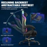 Превью Gaming Chair with Speakers, RGB LED Lights, Ergonomic Chair with Footrest, Linkage Armrest — Smart Chairs, GTPLAYER