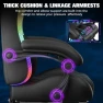 Превью Gaming Chair with Speakers, RGB LED Lights, Ergonomic Chair with Footrest, Linkage Armrest — Smart Chairs, GTPLAYER
