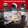 Превью Gaming Recliner with Massage, Adjustable Footrest & Side Pocket — Massage Chairs, GYMAX