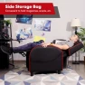 Превью Gaming Recliner with Massage, Adjustable Footrest & Side Pocket — Massage Chairs, GYMAX