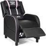 Превью Gaming Recliner with Massage, Adjustable Footrest & Side Pocket — Massage Chairs, GYMAX