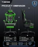 Превью Green Gaming Chair with Footrest — Smart Chairs, Soontrans