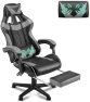Превью Green Gaming Chair with Footrest — Smart Chairs, Soontrans