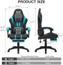 Превью LED Gaming Chair with Speakers and Massage — Smart Chairs, HOFFREE