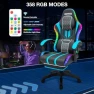 Превью LED Gaming Chair with Speakers and Massage — Smart Chairs, HOFFREE